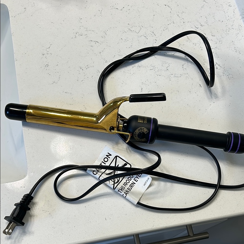 Hot Tools 1” Gold and Black Curling Iron